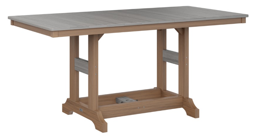 Berlin Gardens Garden Classic 33" x 66" Rectangular Bar Height Table (Natural Finish)